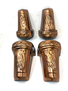 Casket Corners Coffin Praying Hands Steel Funeral Mortuary - Picture 1 of 9