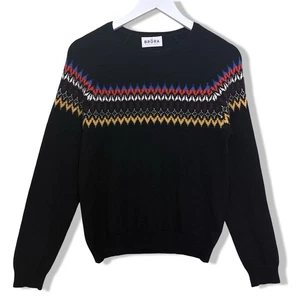 Brora Women’s Fair Isle Cashmere Jumper Black 8 - Picture 1 of 9