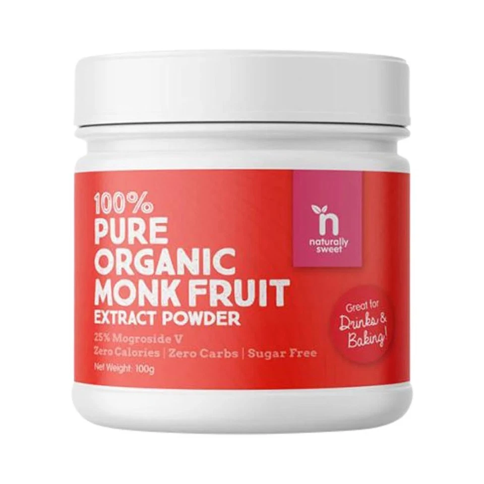 NEW Naturally Sweet 100% Pure Organic Monk Fruit Extract Powder 100g - image 1 of 1