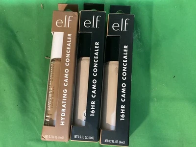 E.L.F. Elf 16HR Camo Full Coverage Matte Concealer 85842 Fair Warm .2oz Ea 2pcs - Image 1 of 3