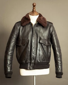 Vintage Schott 674SM Leather Flight Jacket A-2 Leather 40 USA - Picture 1 of 18