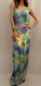 EMILIO PUCCI Print Jersey Maxi Dress Kaftan IT40 UK8-10 US6 New - Picture 1 of 5
