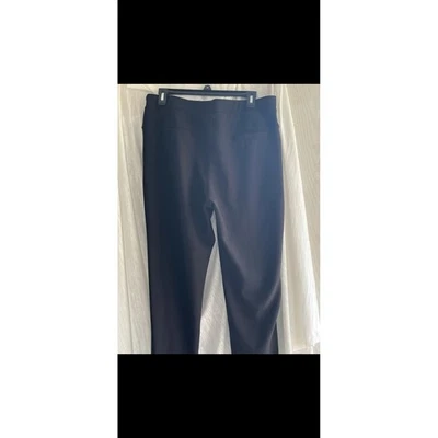 Pantalones Kay Unger New York XL Negros Detalle Botón Dorado Carrera Informal Foto 1 de 4