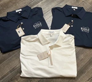 Peter Millar  Summer Comfort Polo Men's L Lot Of 3 Company Logo NWT See Pictures - Picture 1 of 10