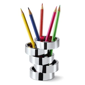 Rotondo Pen Holder, Chrome, 2.4x2.4x3.5 - Bild 1 von 4