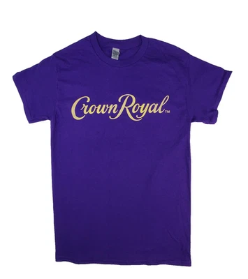 Camiseta Crown Royal Púrpura Adulto Talla Pequeña 100% Algodón Cuello Redondo Camiseta Whisky Foto 1 de 4