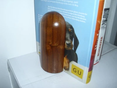 RAR: 2 Klapp!-Buchstützen (=Paar), Teak?-Holz + Metall; JAPAN-Patent! Vintage? - Bild 1 von 4