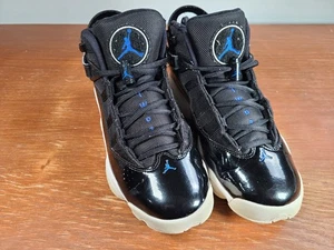 Jordan 6 Rings Mid Black Blue Youth Size 7Y Womens Size 8.5 (323419-016) - Picture 1 of 10