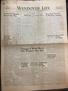 1ª Edición - Periódico Wendover Life 1948 Wendover Utah - Imagen 1 de 10