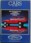 FORD CAR RANGE Sales Brochure March 1983 #FA221/86 Fiesta XR2 CAPRI Escort XR3i