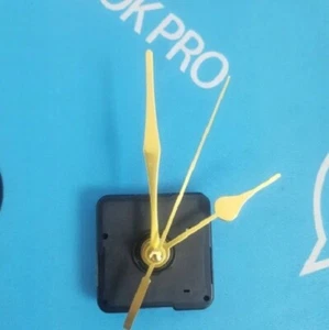 KIT MECANISMO RELOJ SILENCIOSO HÁGALO USTED MISMO CON AGUJAS DORADAS Y SOPORTE DE MONTAJE EN PARED OPCIONAL - Imagen 1 de 11