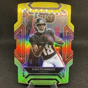 2021 PANINI SELECT CALVIN RIDLEY CLUB LEVEL GREEN & YELLOW DIE-CUT - Bild 1 von 2