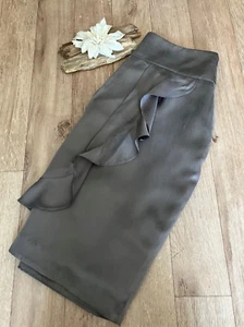 Coast Damenrock mit Rüschen Größe 10 – Satin/seidig elegant Arbeit Urlaub Party - Bild 1 von 4