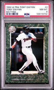PSA 8 NM-M TONY GWYNN 1992 ULTRA BATTING #4 PADRES - Bild 1 von 2