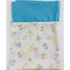 Double-sided Vintage Care Bears Pillowcase Standard Sze Blue Yellow Pink Rainbow