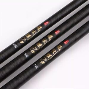 Super Light Hard Fishing Rod 98% High Carbon Fiber Telescopic Black Handle