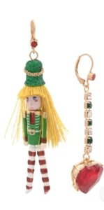 Betsey Johnson Whimsical Nutcracker Earrings Brand New! - Picture 1 of 2