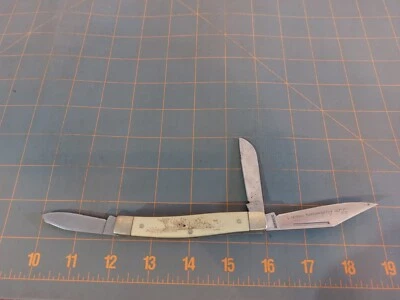 2013 55th Anniversary SCHRADE SCRIMSHAW STOCKMAN 80TYE POCKETKNIFE - Image 1 of 4