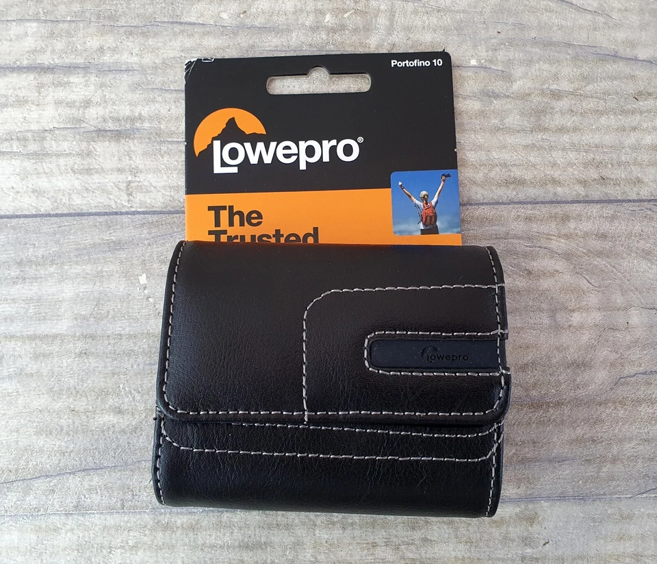 Lowepro Trusted Original Black Leather Belt Clip Compact Case Portofino 10 - Image 1 of 4