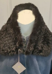 Ellie Kai Black Faux Fur Collar New With Tags - jacket not included  - Picture 1 of 5