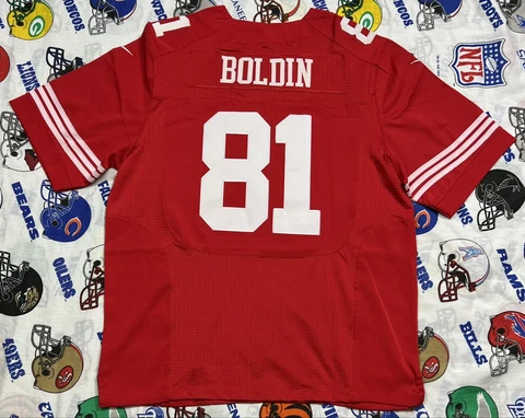 San Fransisco 49ers Anquan Boldin NFL Jersey Men's XL Red Stitched Cover