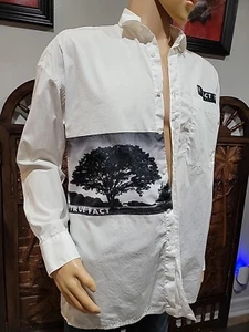ZARA, RARE True Fact Relaxed Fit Photoprint Button Up Size S Mens SHIRT #R1 - Picture 1 of 15