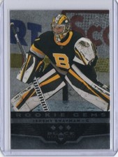 2021-22 Upper Deck Jeremy Swayman Black Diamond 2005-06 Retro 3 Star Rookie RC