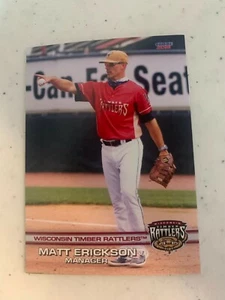 Matt Erickson 2021 Wisconsin Timber Rattlers Team Card - Picture 1 of 1