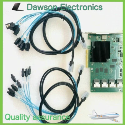 OEM LSI 9201-16i 6Gbps 16P SAS HBA P19 IT Mode ZFS FreeNAS unRAID Cable SATA - Image 1 of 4