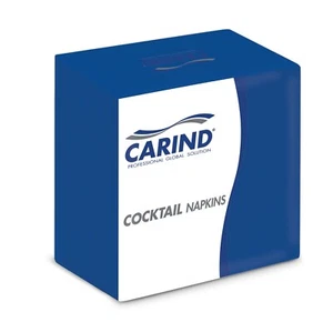 100 Tovaglioli di carta Blu in cellulosa 24x24cm 2 veli Cocktail Napkins - Foto 1 di 1