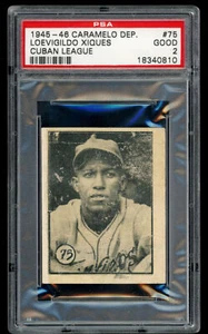 1945-46 Caramelo Deportivo Cuban 75 Loevigildo Xiques - PSA 2 HIGHEST GRADED - Picture 1 of 2