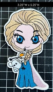 Disney Frozen: Elsa & Olaf Embroidered Iron On Patch - Picture 1 of 3