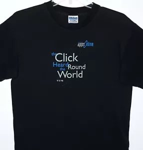 T-shirt Interliant AppsOnline taglia L The Click Heard giro del mondo anni 90 vintage - Foto 1 di 7