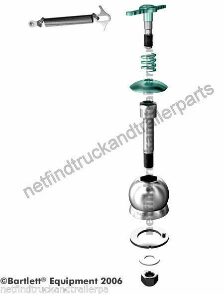 127mm Tow Hitch Bartlett Ball only Truck Trailer 59DX - image 1 of 4