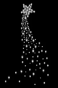 XL STRASSSTEINE STERN STERNSCHNUPPE BÜGELBILD HOTFIX APPLIKATION groß star weiß - Picture 1 of 6