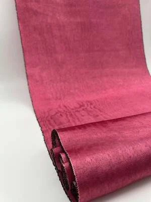 Pink Silk Moire Fabric By 2 Meters, Watermark Patterned, Multicolor Options. - Image 1 of 4