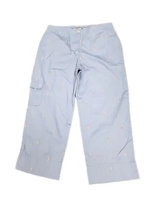 Lizgolf MICHAELA Golf pants Light Blue golf club embroidery Women's 12 - Picture 1 of 5
