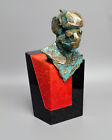 Konrad Ziolkowski - HERCYN V sculpture, granite and patinated brass, 2021