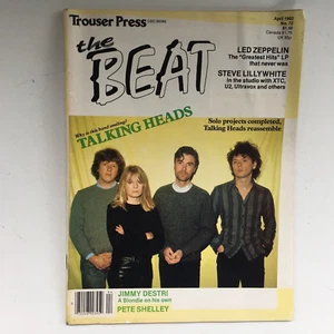 Trouser Press The Beat Magazine #72 1982 Talking Heads Led Zeppelin Pete Shelley - Picture 1 of 4