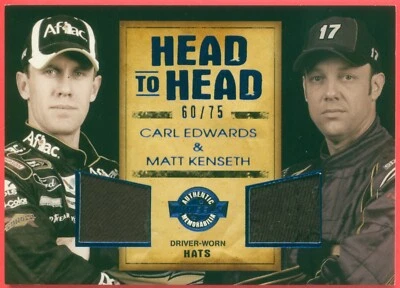 EDWARDS / KENSETH 2010 Main Event Head To Head Blue # HH-CEMK Driver Worn Hats - Image 1 of 2