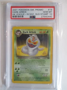 2001 Pokemon GM. Promo Dark Arbok #19 W Wizards Gold Stamp PSA GEM MINT 10 - Bild 1 von 2