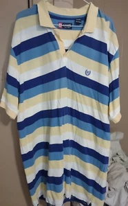 Chaps Poloshirt gelb/royal/hellblau gestreift 2XL - Bild 1 von 2