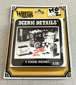 Woodland Scenics - 8 Vending Machines - 1:87 HO Scale - Item# D230 - Picture 1 of 2