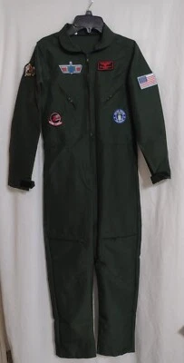 TOP GUN TRAJE DE VUELO MILITAR DISFRAZ NIÑOS TALLA PARA ALTURA 4'9" NUEVO EN PACK Foto 1 de 4