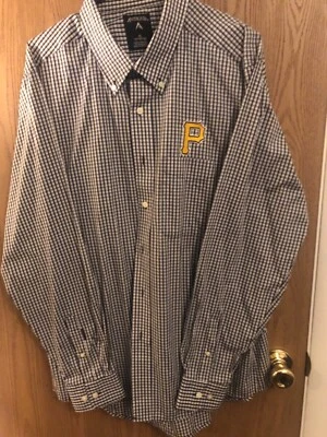 #44 NWOT * PITTSBURGH PIRATES XL MENS LONG  SLEEVE BUTTON DOWN COLLAR  SHIRT  - Image 1 of 4