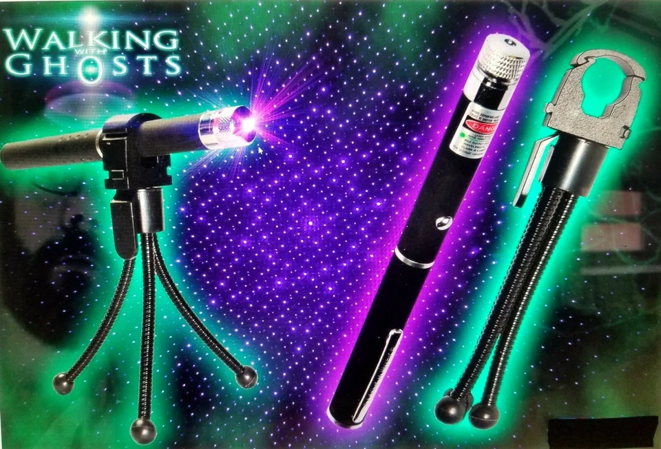 Paranormal Ghost Hunting UV Equipment Kit PURPLE LASER GRID  5MW + HOLDER+TRIPOD - Image 1 of 4