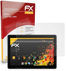 atFoliX 2x Screen Protection Film for Medion LIFETAB E10604 matt&shockproof - Afbeelding 1 van 8