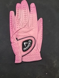 Callaway-5317050-Golf-Guante de cuero OptiColor para mujer-Rosa-Mediano-MANO IZQUIERDA - Imagen 1 de 3