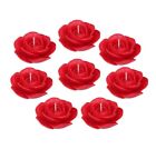 Festive Illumination: 8-Pc Floating Rose Shape Candles - Diwali Décor Essential
