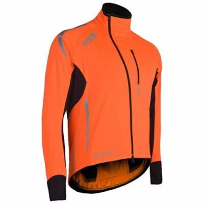 Zimco Pro Bike Jacket Cycling High Viz Jacket Winter Soft Shell Wind Jacket  - Image 1 of 4